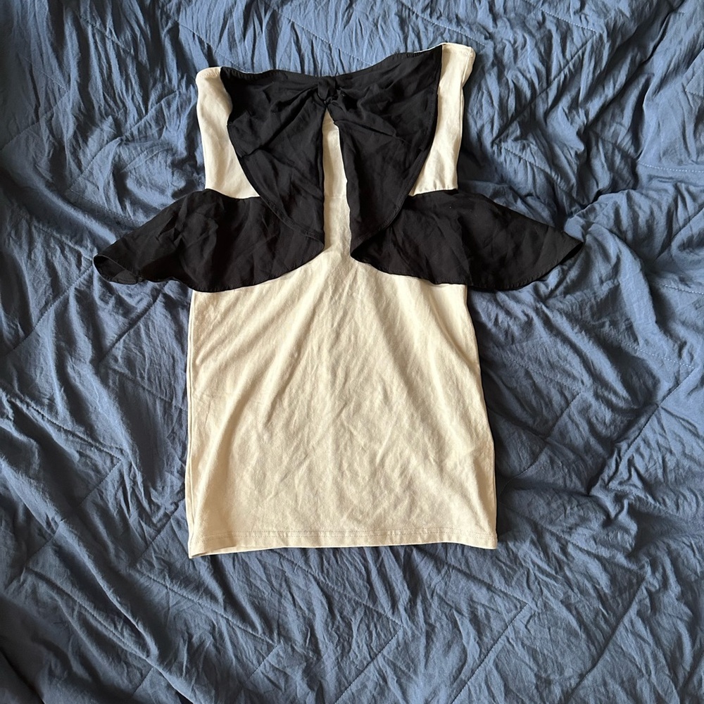 Black and Cream Women's Dress
